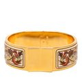 Enamel Fall Foliage Loquet Hinge Bracelet PM