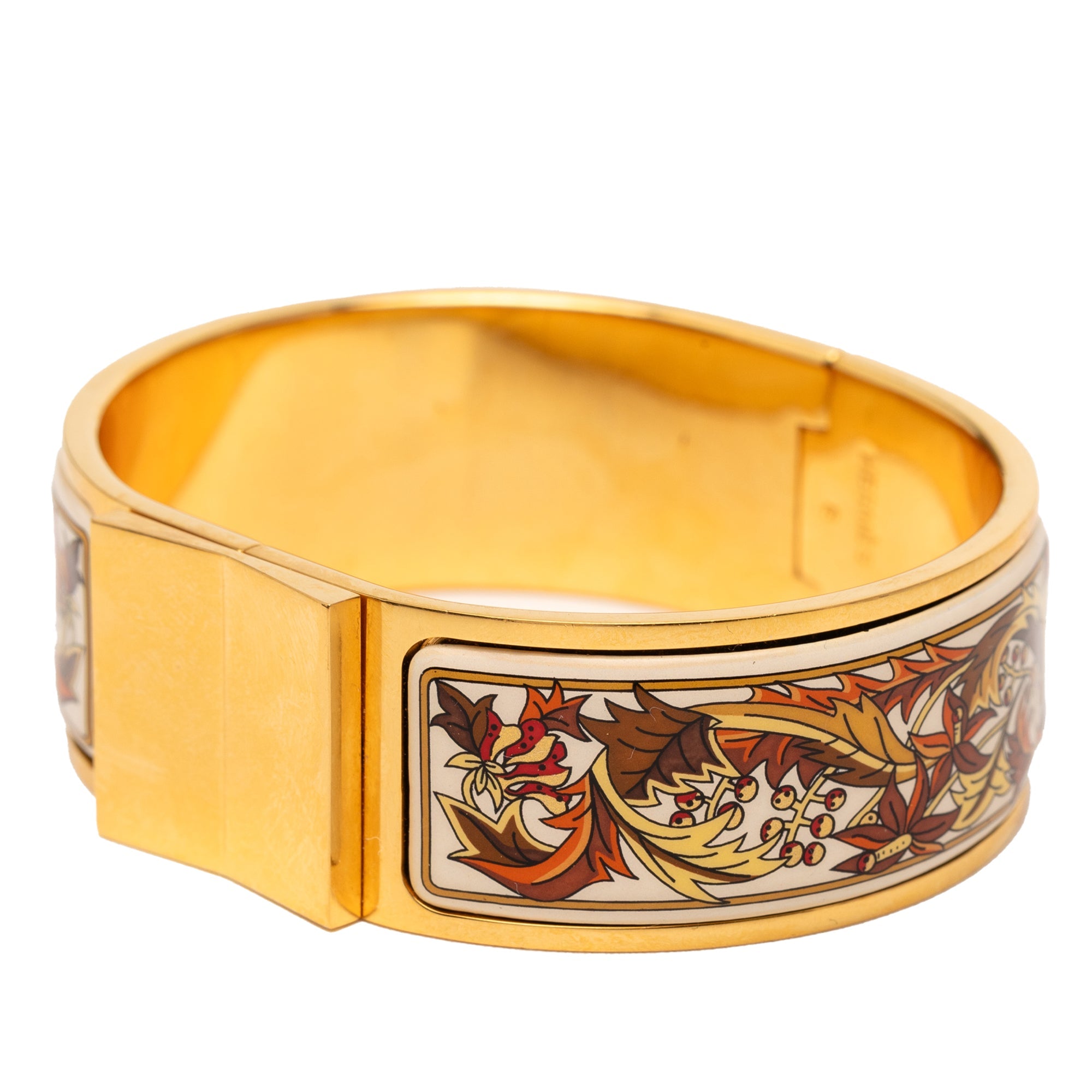Enamel Fall Foliage Loquet Hinge Bracelet PM