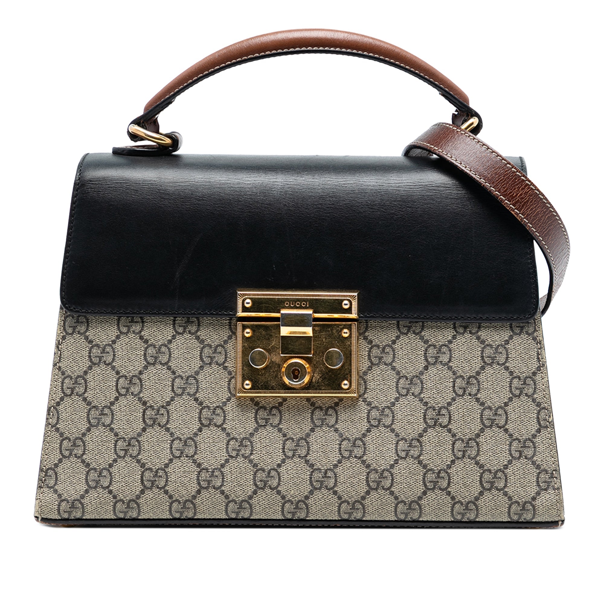 Small GG Supreme Padlock Satchel