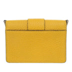Micro Leather Flat Baguette Crossbody