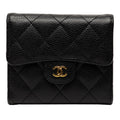 CC Quilted Caviar Trifold Wallet