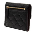 CC Quilted Caviar Trifold Wallet
