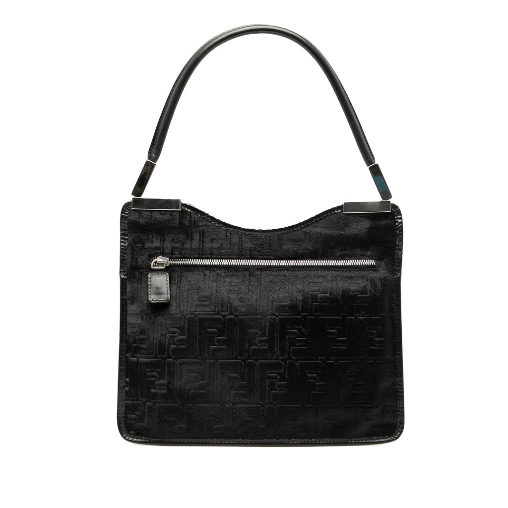 Zucca Pony Hair Shoulder Bag