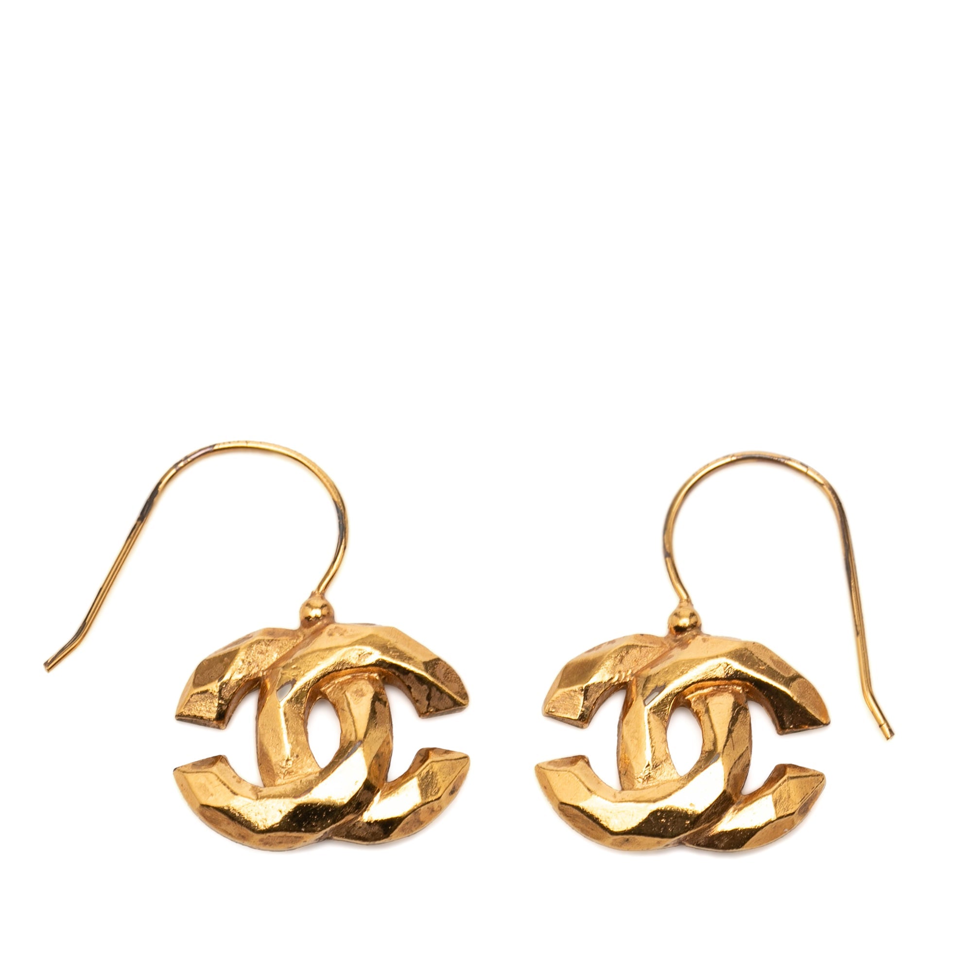 CC Gold Plated Hook Earrings