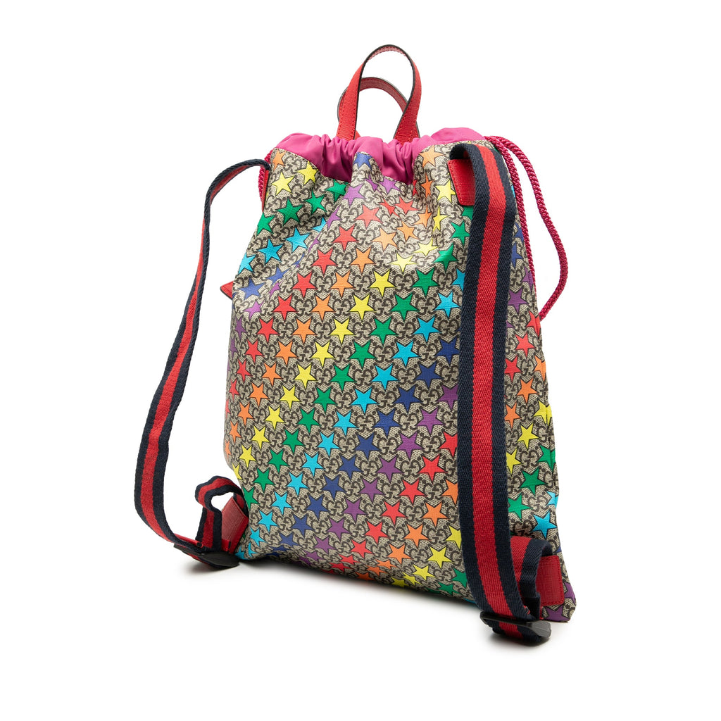 GG Supreme Web Star Print Childrens Backpack