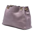 Medium Metallic Calfskin Soho Chain Tote