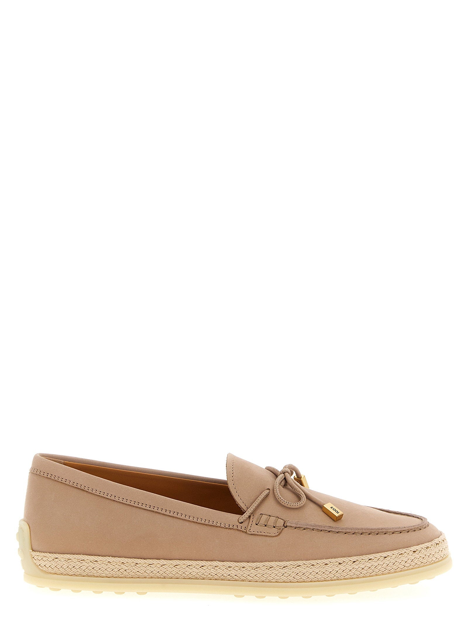 Tod's Gomma Rafia 92K Loafer — Beige