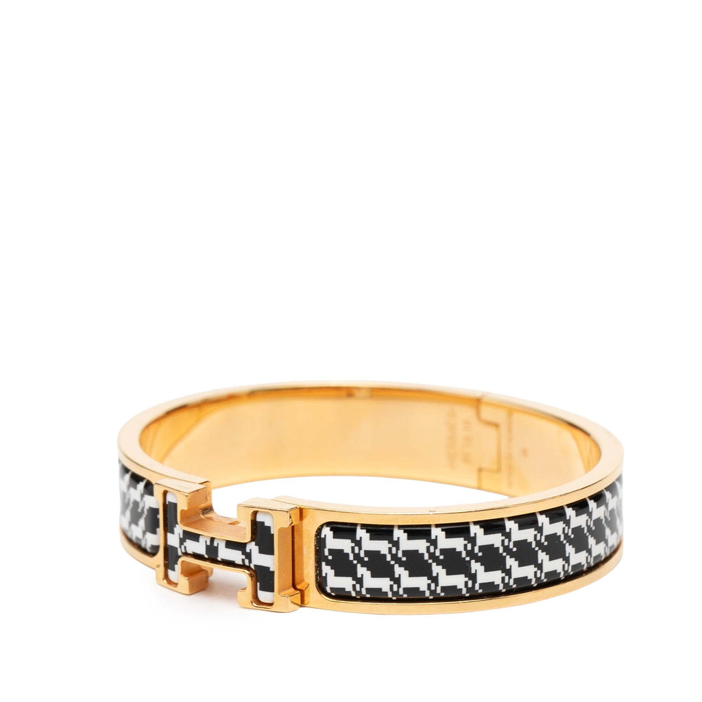 Narrow Enamel Cheval Pixel Clic H Bracelet PM