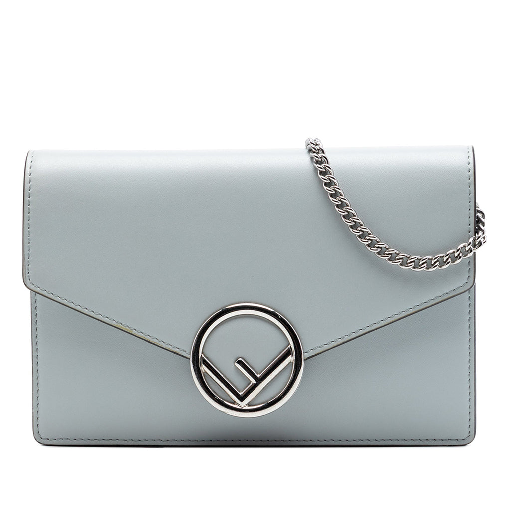 Leather F Is Fendi Envelope Wallet On Chain