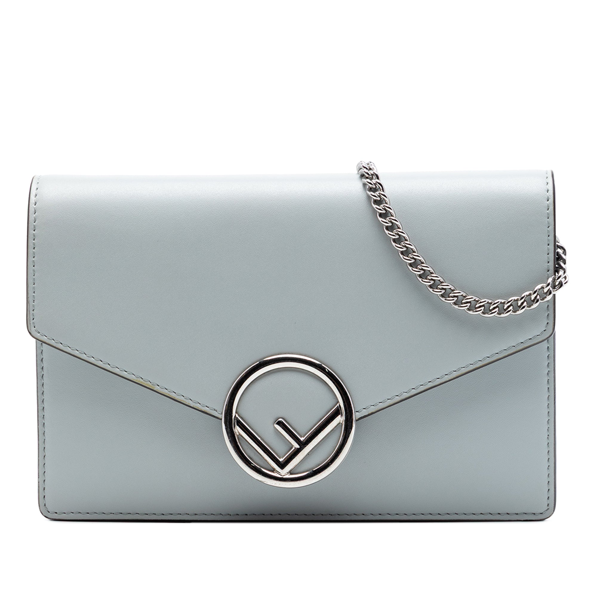 Leather F Is Fendi Envelope Wallet On Chain