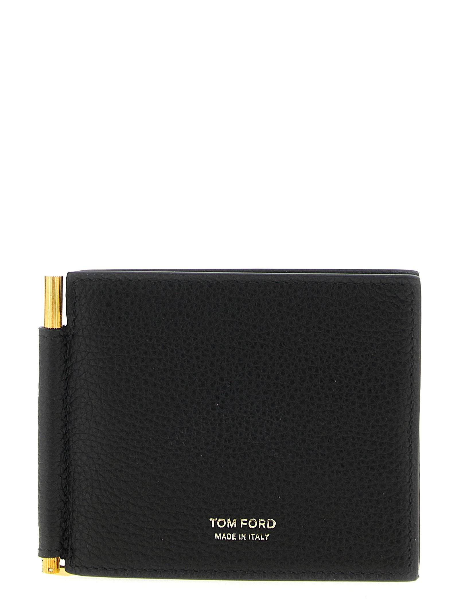Tom Ford Hammered Leather Wallet — Black