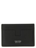 Tom Ford Hammered Leather Card Case — Black