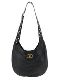 Valentino Garavani Hoboho Shoulder Bag — Black