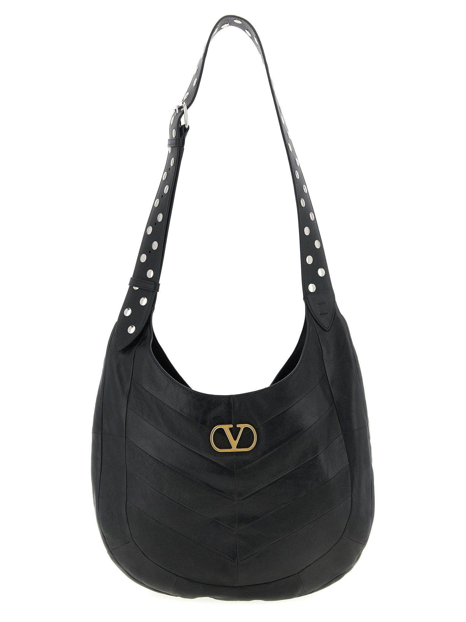 Valentino Garavani Hoboho Shoulder Bag — Black