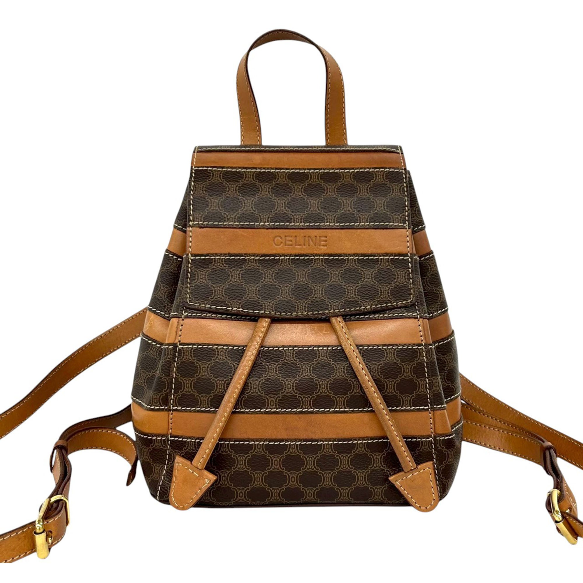 Macadam Coated Canvas Backpack