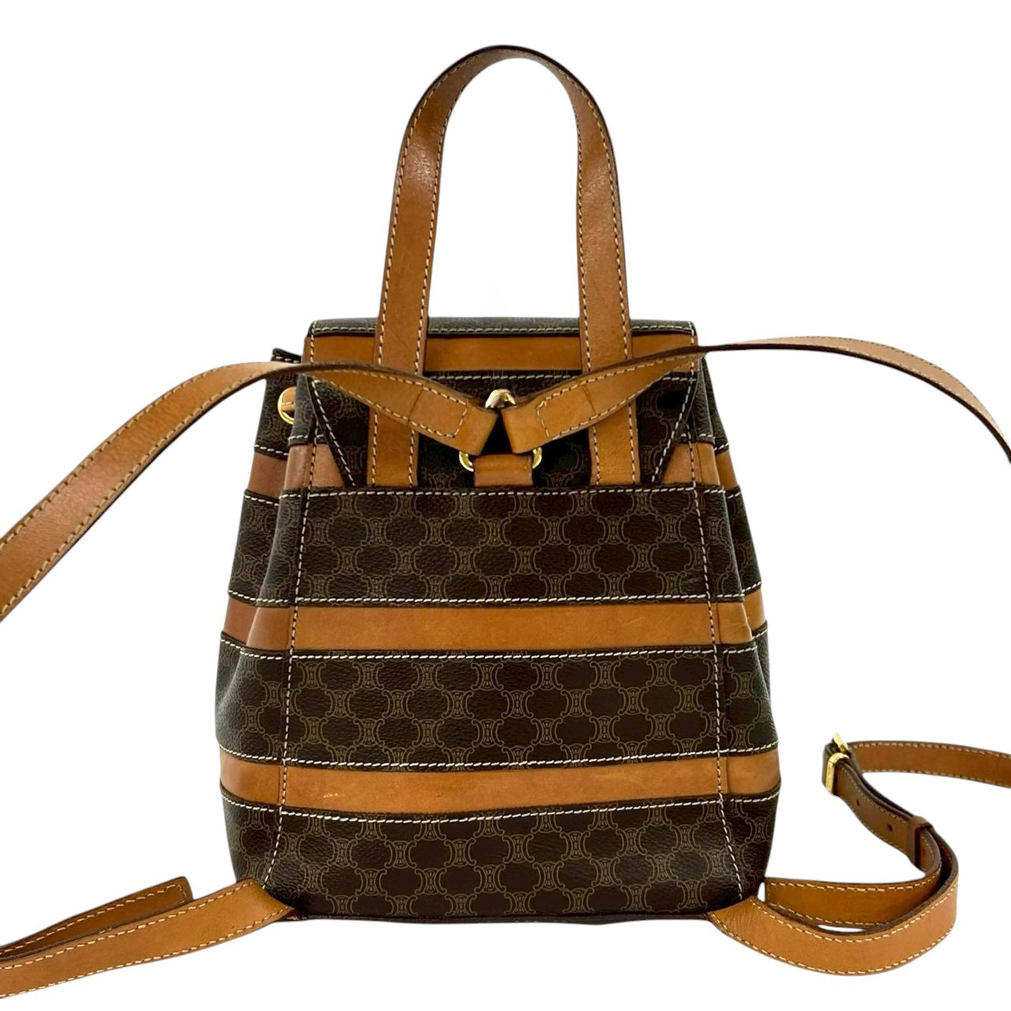 Macadam Coated Canvas Backpack