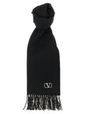 Valentino Garavani Cashmere Scarf — Black