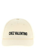 Valentino Garavani Logo-Embroidered Cotton Baseball Cap — Cream