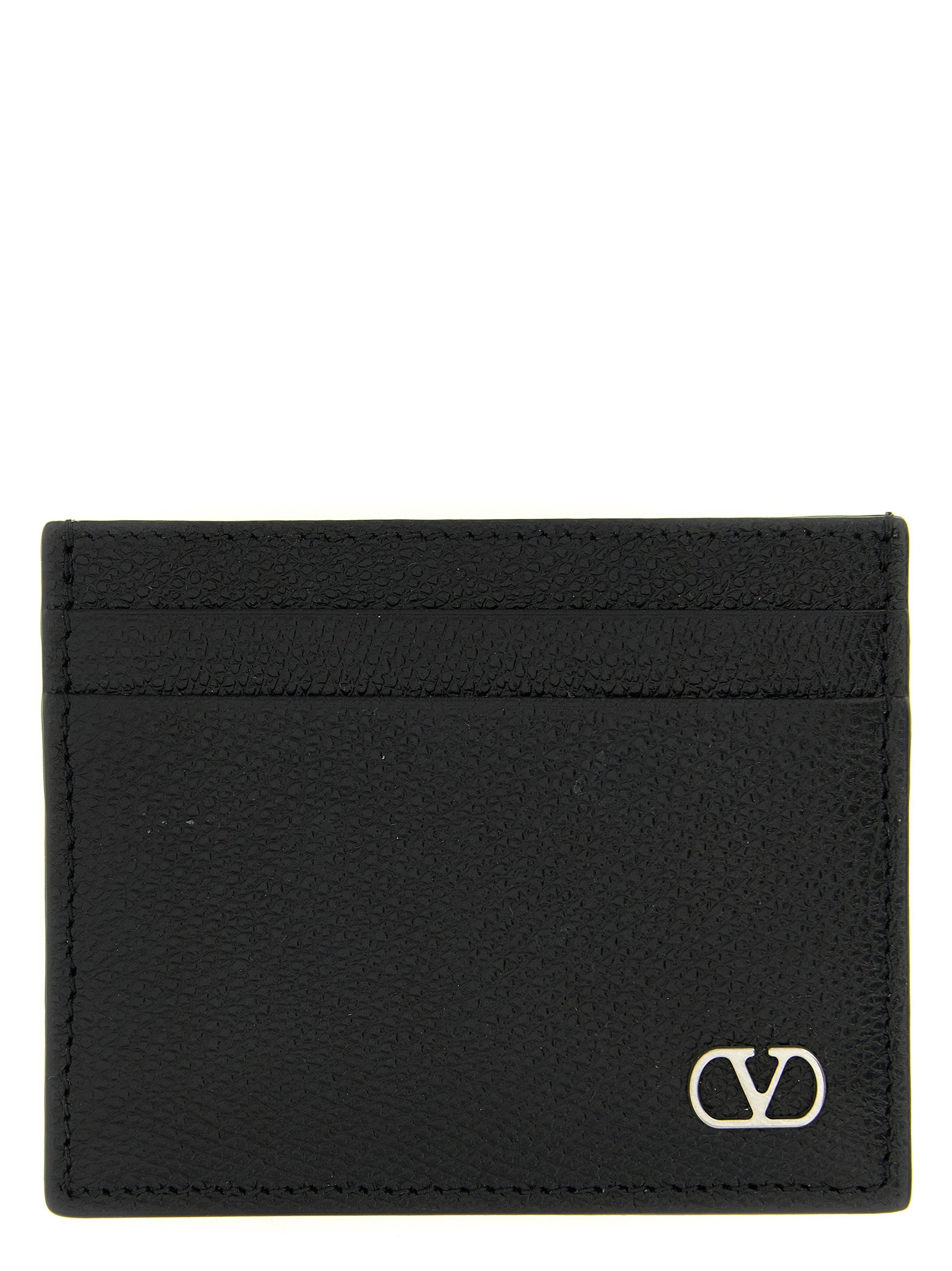 Valentino Garavani Vlogo Signature Card Case — Black