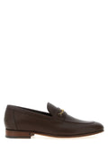 Valentino Garavani Goat Leather with Vlogo Chain Loafer — Brown