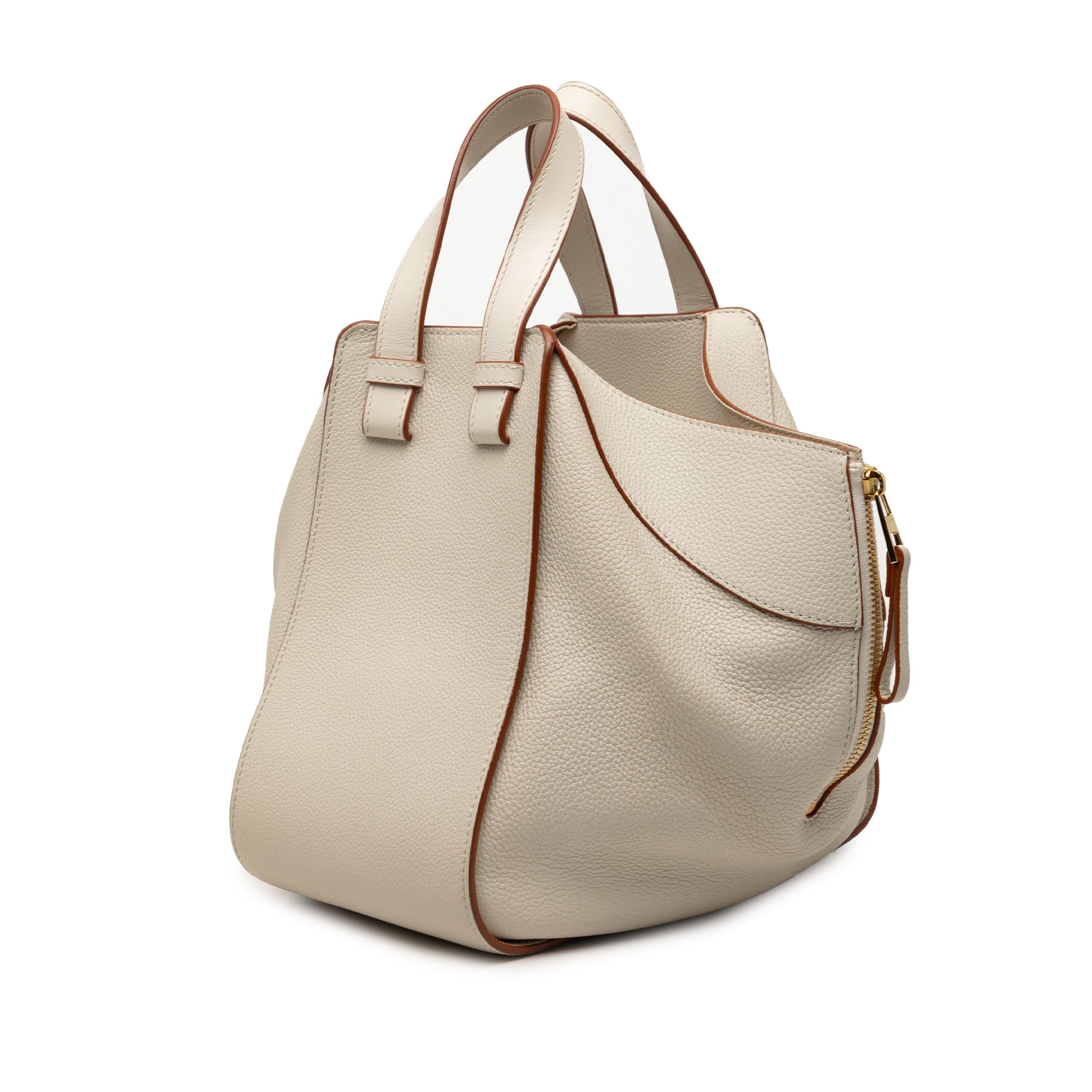 Medium Grained Calfskin Hammock Satchel