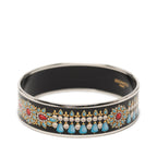 Wide Printed Enamel Bangle 70