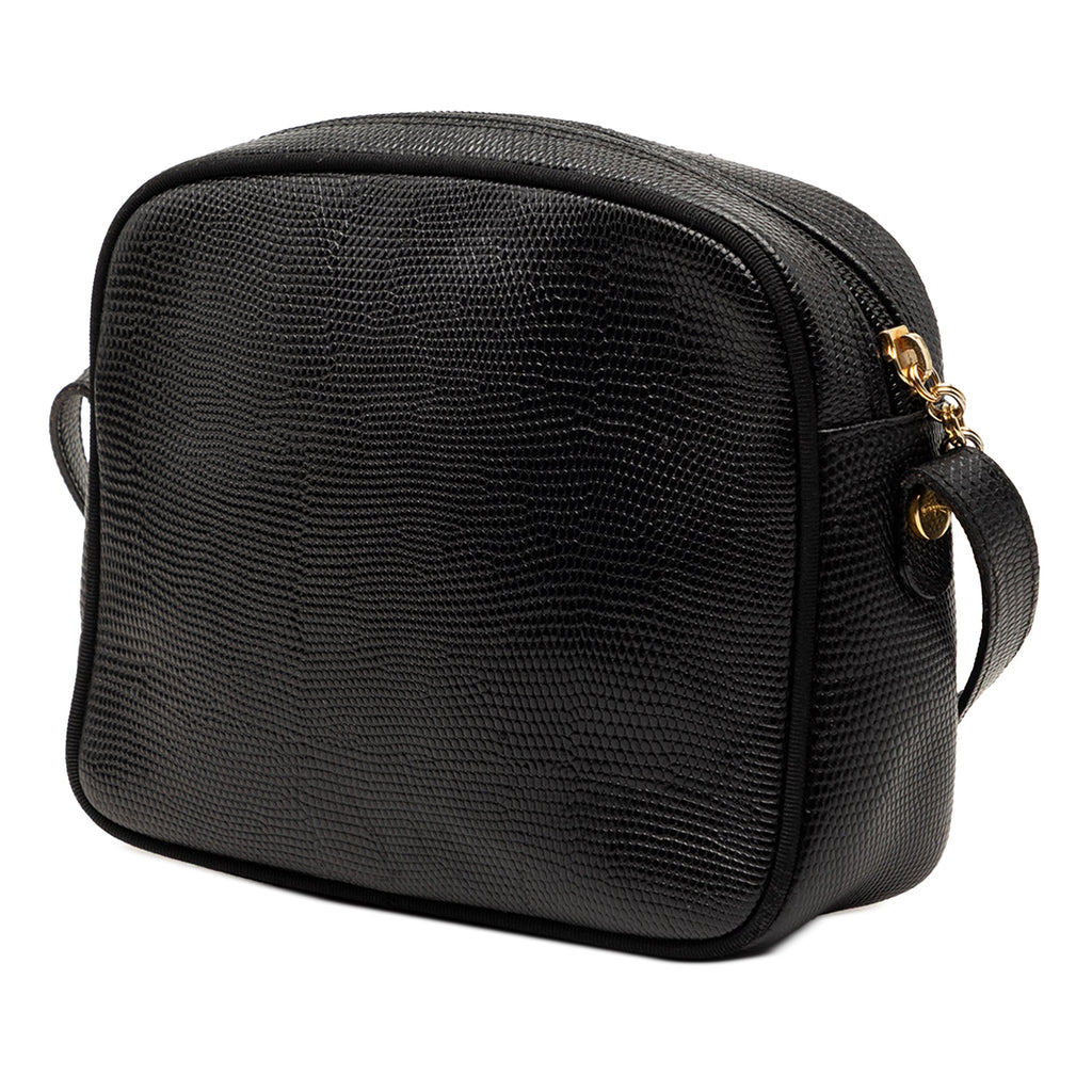Lizard Embossed Leather Vara Crossbody