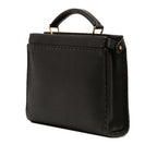 Mini Calfskin Romano Selleria Peekaboo Iconic Fit Satchel