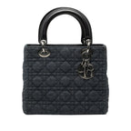 Medium Denim Cannage Lady Dior