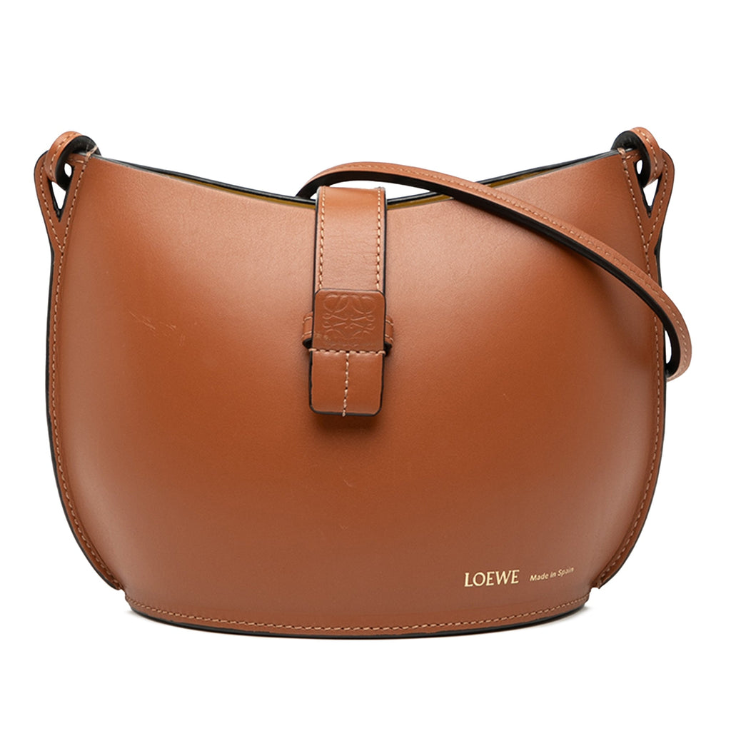 Leather Molded Bucket Bag