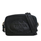 Small Embossed Calfskin Canapa Logo Camera Bag