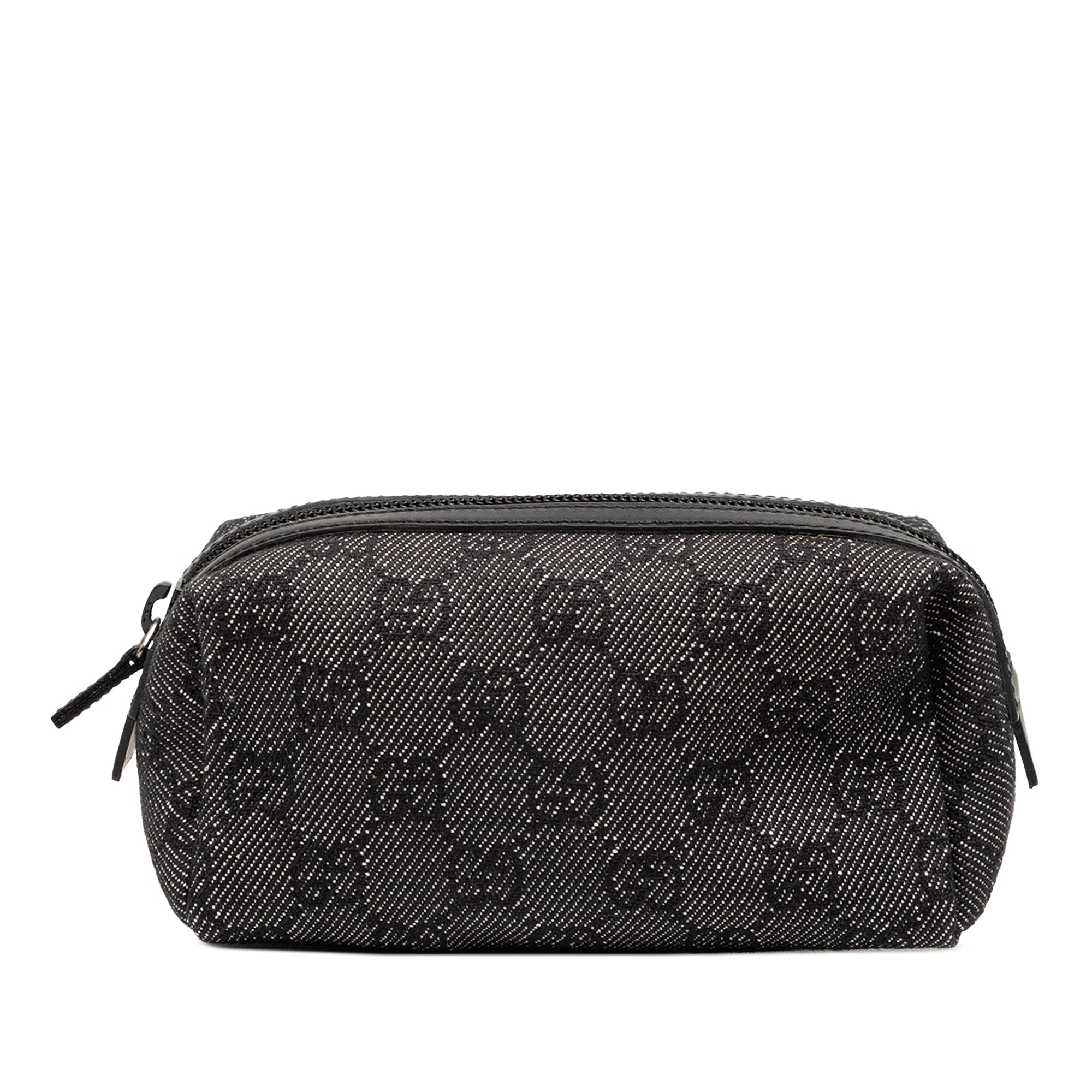 GG Denim Cosmetic Pouch