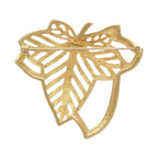 Gold Plated Leaf Brooch