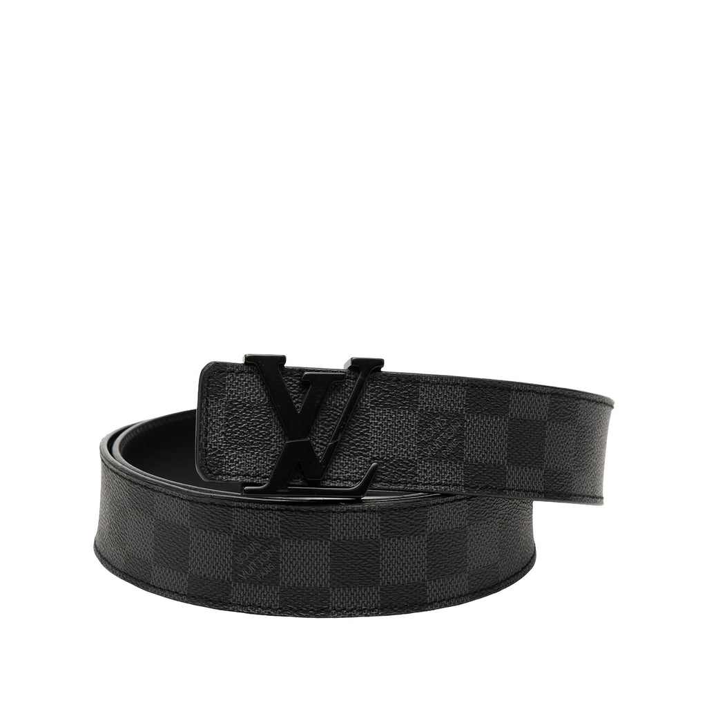 Damier Graphite Initiales Belt