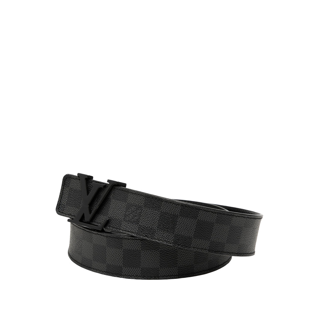 Damier Graphite Initiales Belt