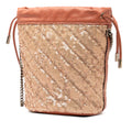 Small GG Marmont Sequined Diagonal Matelasse Leather Bucket Bag