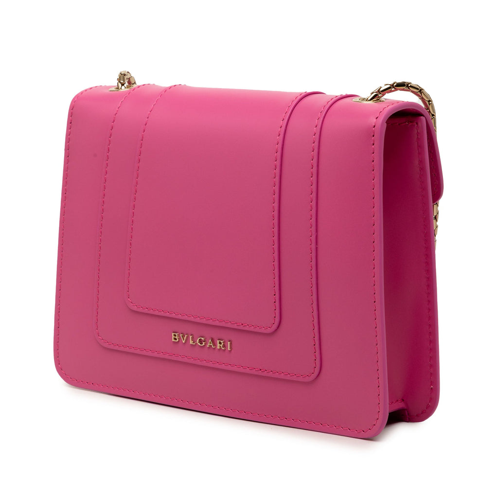 Small Leather Square Serpenti Forever Chain Crossbody