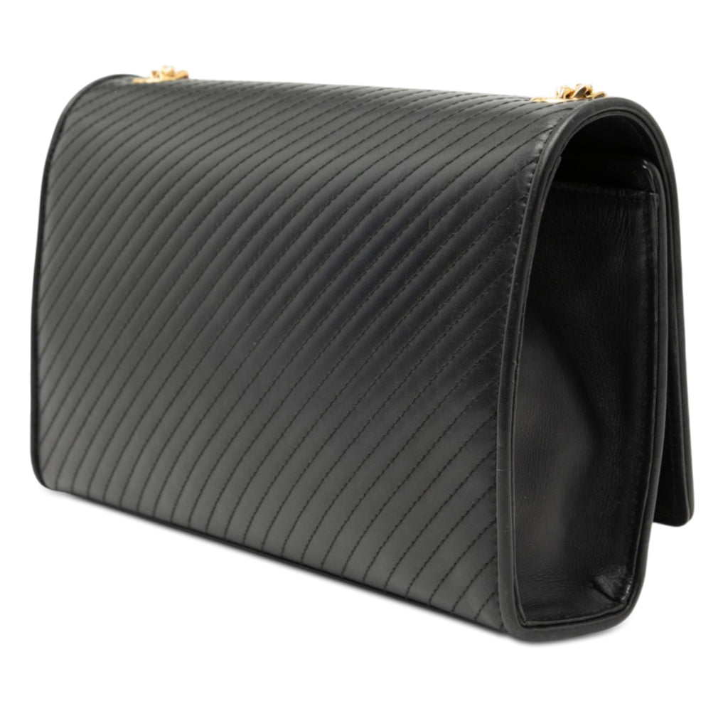 Medium Diagonal Quilted Calfskin Monogram Kate Tassel Crossbody