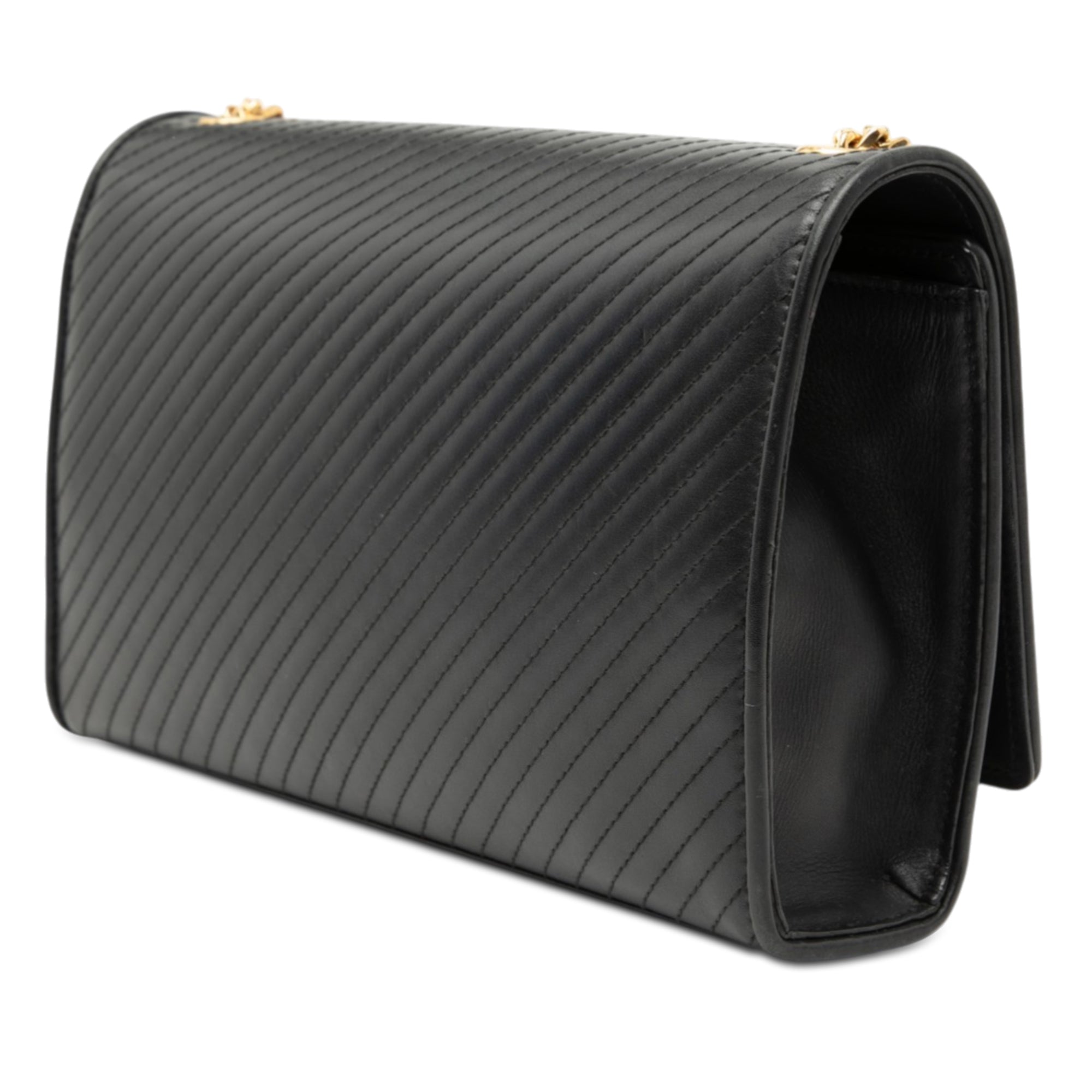 Medium Diagonal Quilted Calfskin Monogram Kate Tassel Crossbody