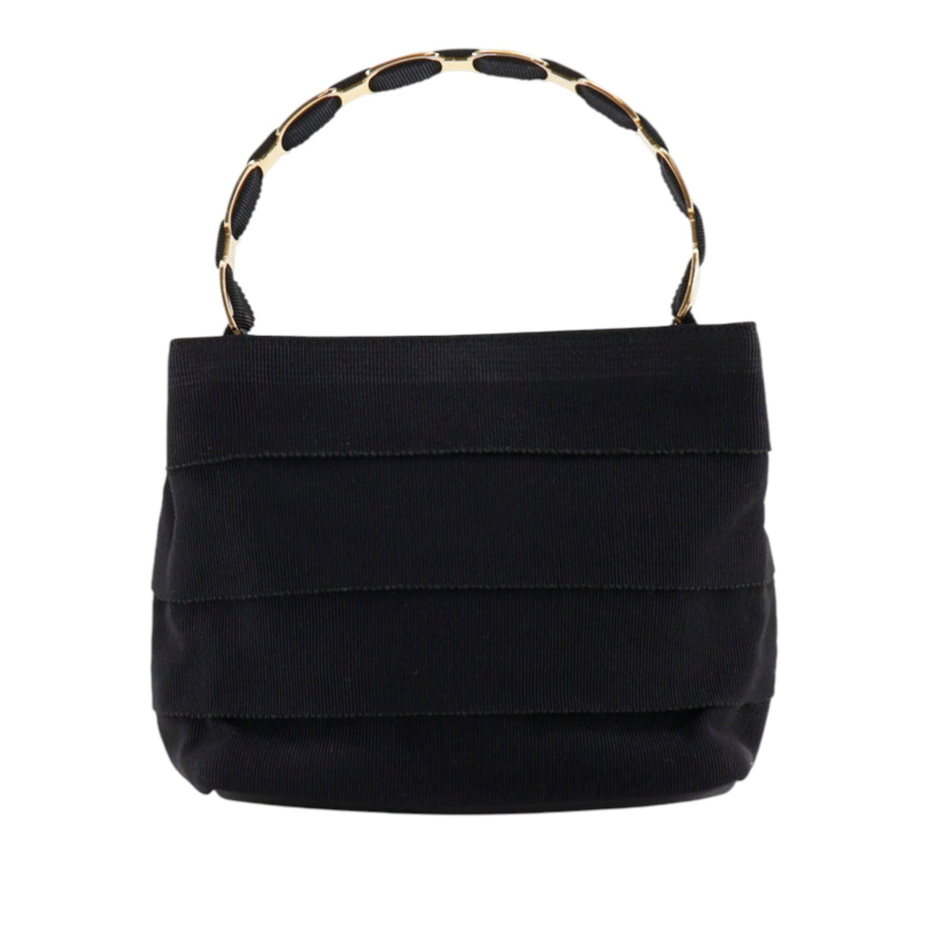 Nylon Tiered Grosgrain Vara Satchel