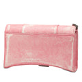 Nappa Denim Printed Hourglass Wallet on Chain