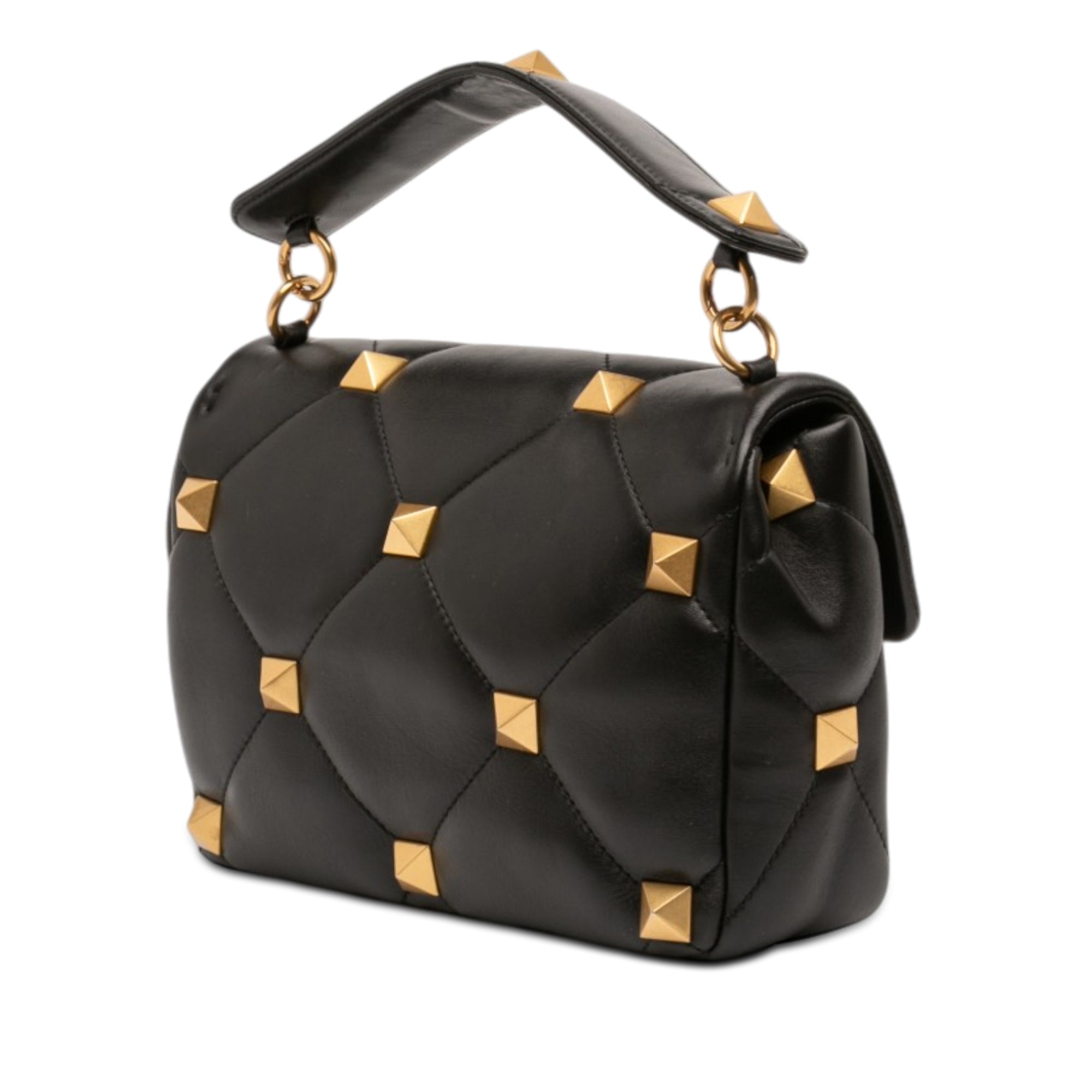 Large Nappa Roman Stud Satchel