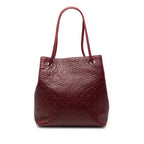 Horsebit Embossed Leather Gifford Tote