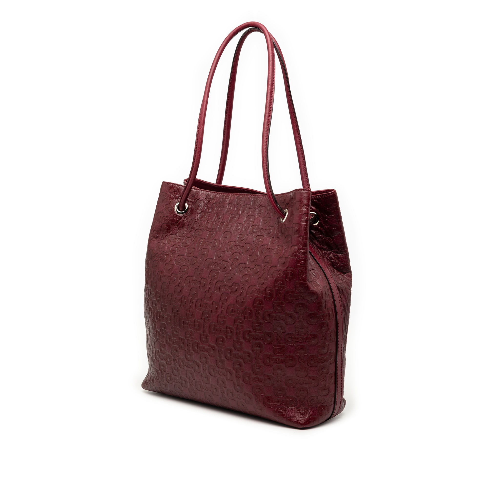 Horsebit Embossed Leather Gifford Tote