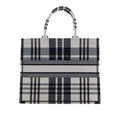 Large Embroidered Canvas Check n Dior Book Tote