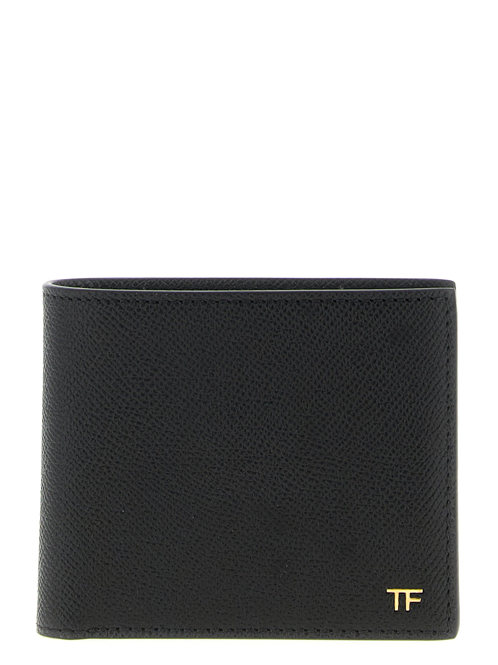 Tom Ford Bifold Leather Wallet — Black