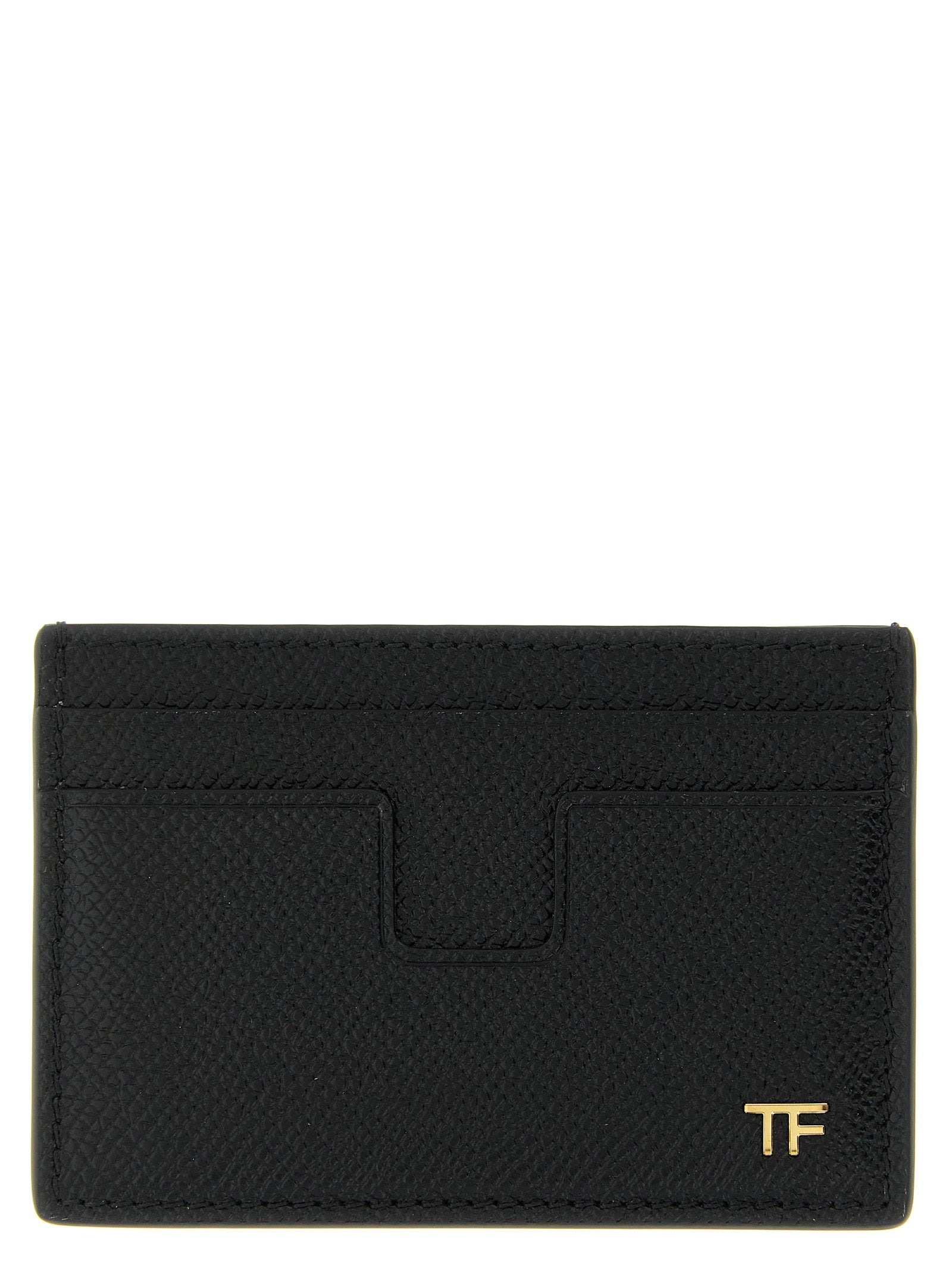 Tom Ford Textured Leather Card Case — Black