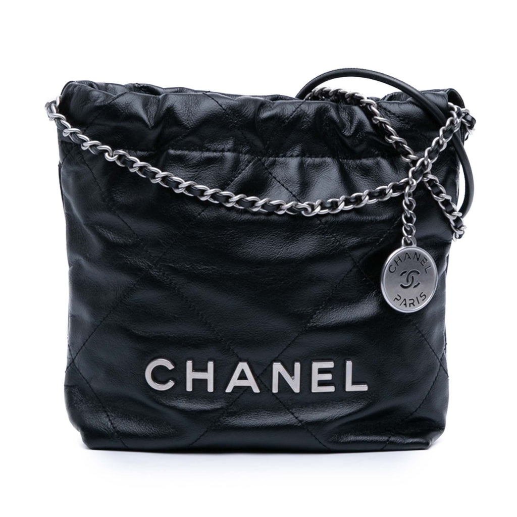 Mini Shiny Calfskin 22 Handbag