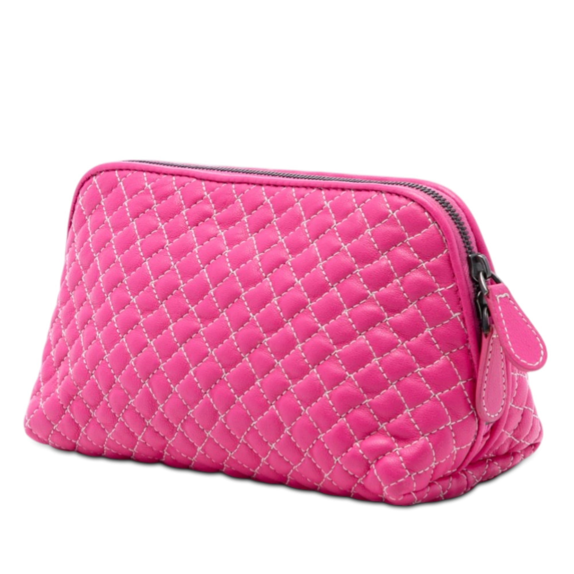 Quilted Nappa Zip Pouch