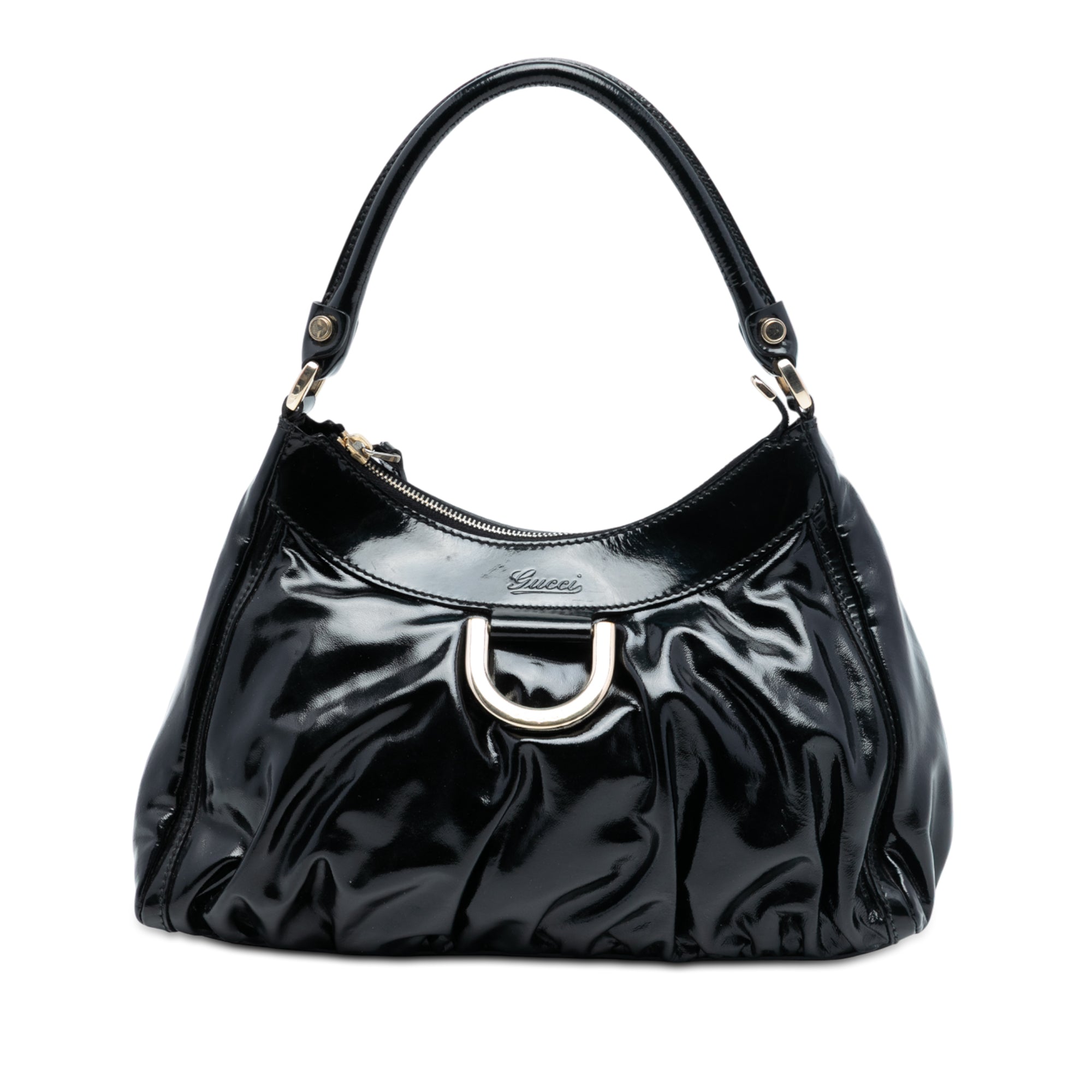 Patent Abbey D Ring Handbag